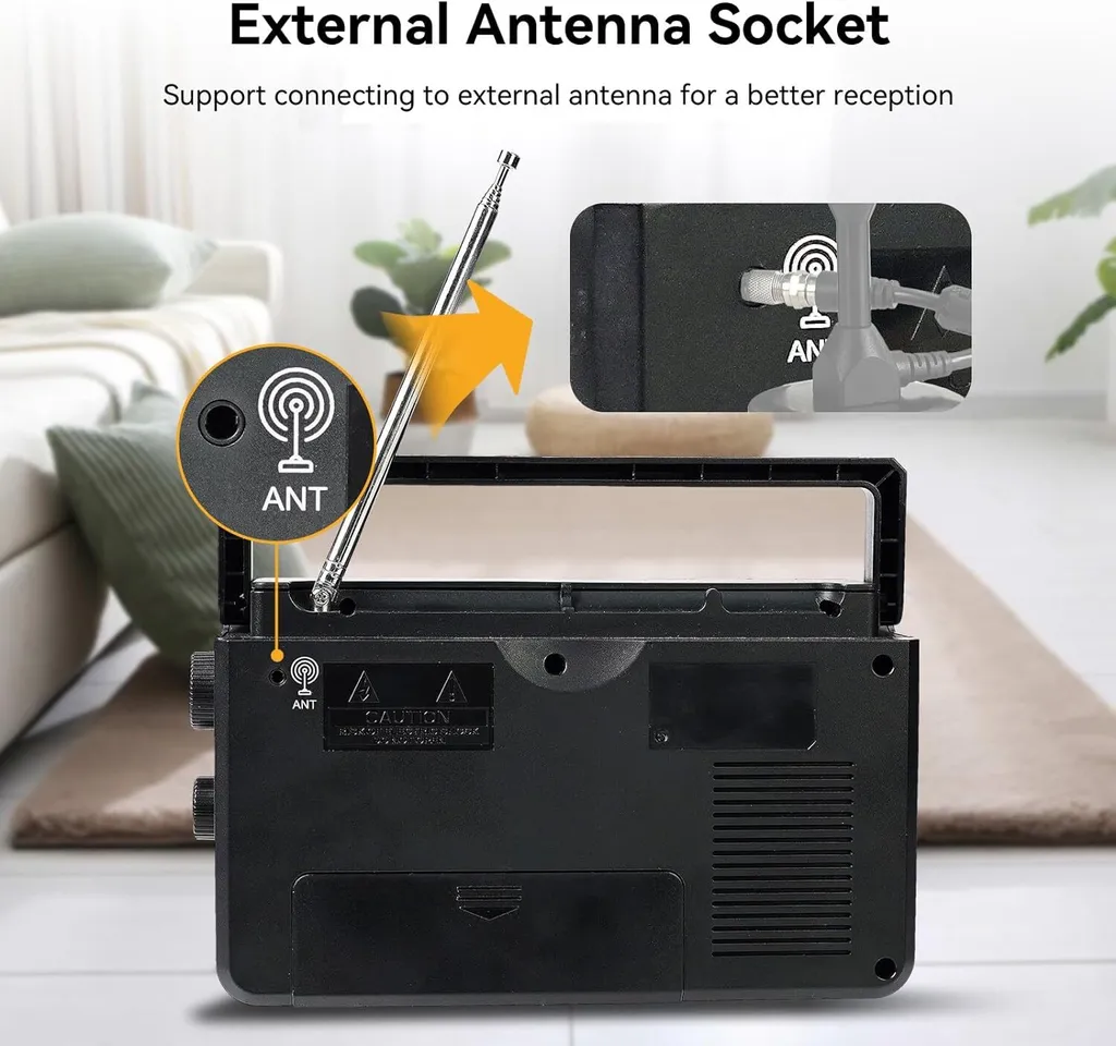 Poste radio numérique Bluetooth AM FM SW Retekess TR638 avec minuterie LCD