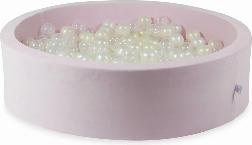 Piscine sèche sécurisée 110x30 Velvet Soft rose : éveil sans choc