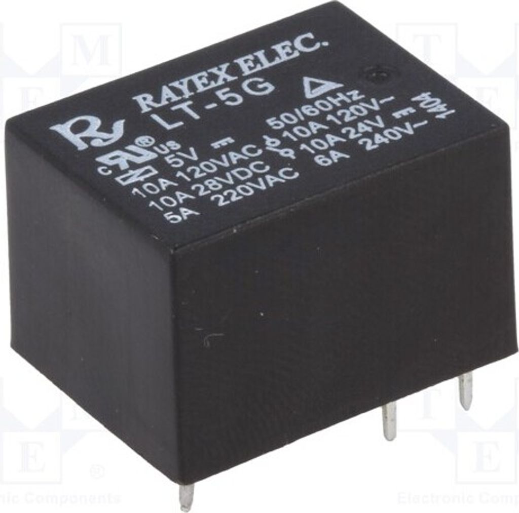 1x Relais: elektromagnetisch 10A/120VAC USpule : 5VDC Mini LT-05G Elektromagneti