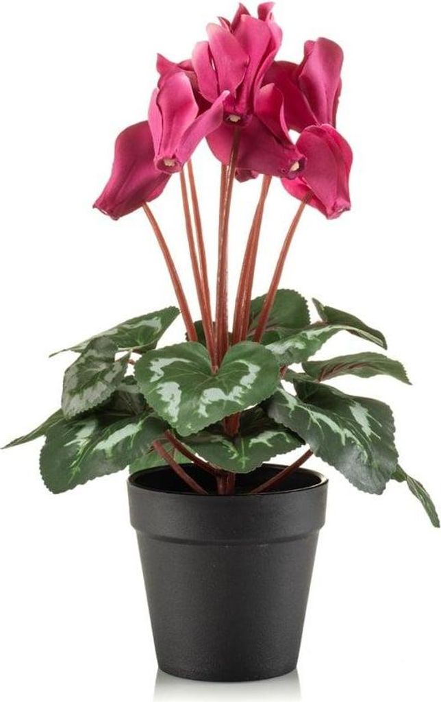 artplants.de Kunstblumen Alpenveilchen VERIANA im Dekotopf, Produktbild 