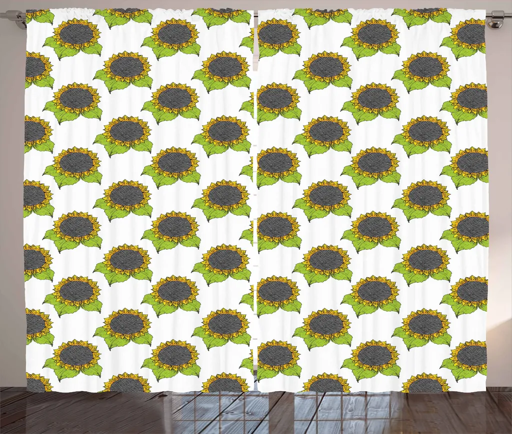 Tenda Rustica ABAKUHAUS Girasoli 280x175 cm - Arredo Shabby Chic Mela