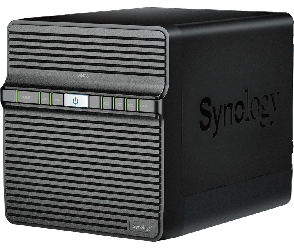 Synology Disk Station DS423 - NAS-Server - 4 Schächte - SATA 6Gb/s - RAID RAID 0, 1, 5, 6, 10, JBOD - RAM 2 GB - Gigabit Ethernet - iSCSI Support