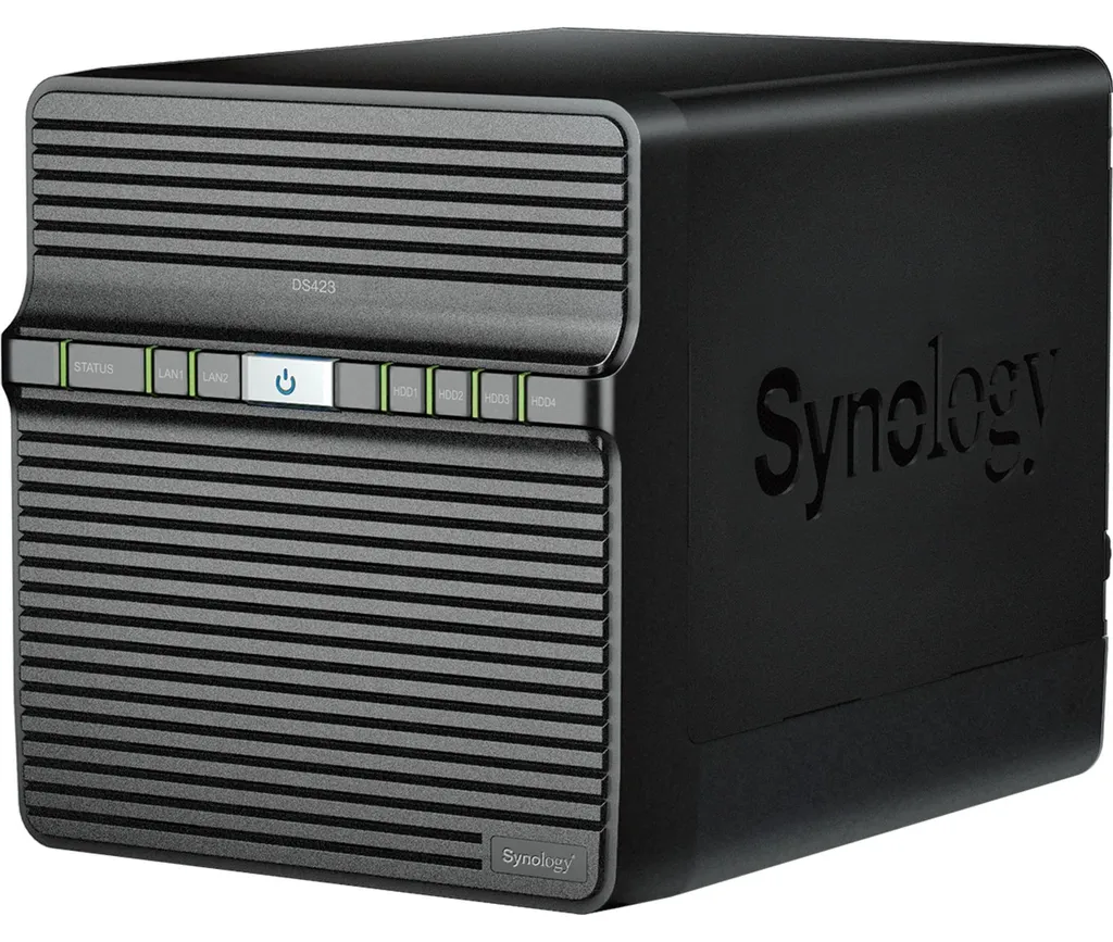 Serveur NAS Synology DS423 Boîtier 4 Baies Haute Capacité pour Sauvegarde