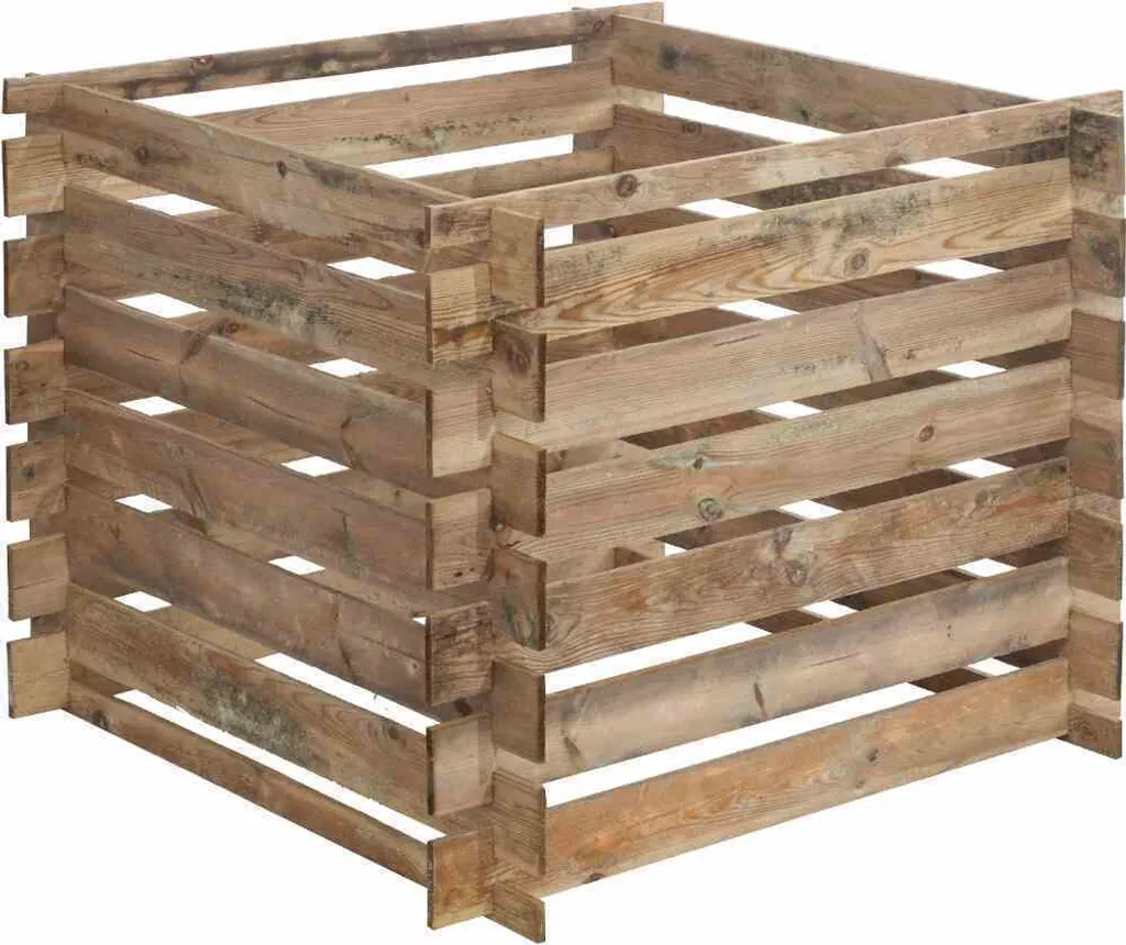 Grand composteur bois 480L Mezzito contre le gaspillage 100x100