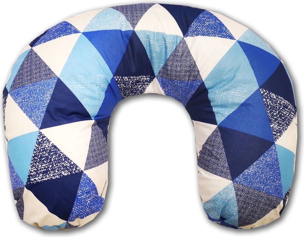 EMI&SAM Ersatzbezug 60x50cm Stillkissenbezug Lagerungkissen 14. Dreieck Blau