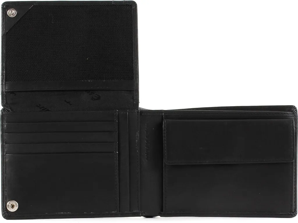 Esquire Harry Portefeuille RFID avec Rabat - Cuir Véritable Noir Quer - 3
