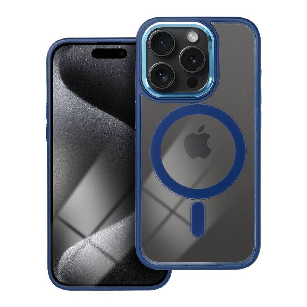 Case passend für iPhone 15 PRO Color Edge Mag Cover kompatibel mit MagSafe blue