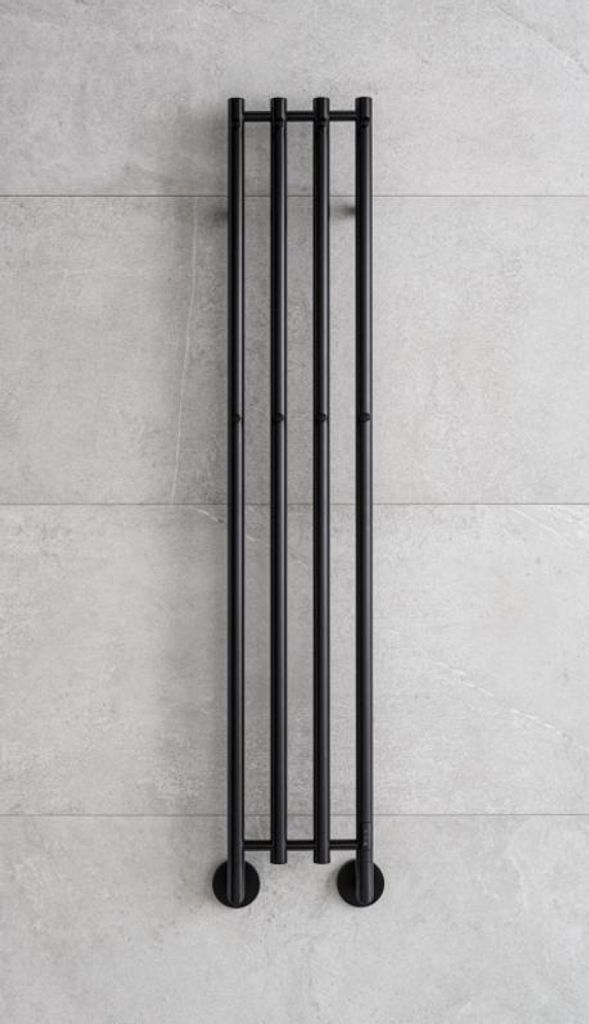 Elektrischer Trockner PMH Mona MO1 Kabel 331 x 1533 mm LINKS SCHWARZ SEMIGLOSS MO1B-LK