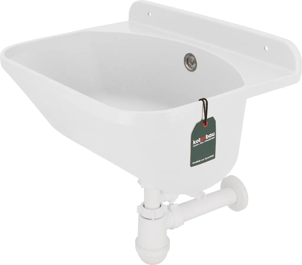 Lavandino a Mano Bianco KOTARBAU® 46x36 cm per Garage e Giardino