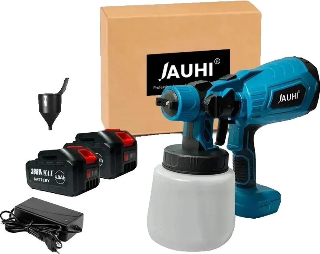 Pulvérisateur de Peinture Électrique Sans Fil 388VF avec 2 Batteries