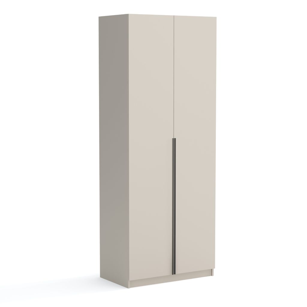 Kleiderschrank, Drehtürenschrank 2-türig, 90cm breit, matt, Produktbild 