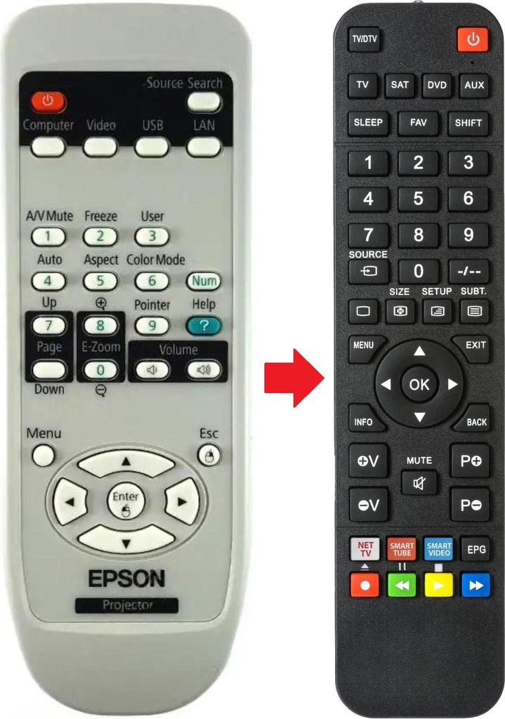 Fernbedienung geeignet für EPSON EB440W