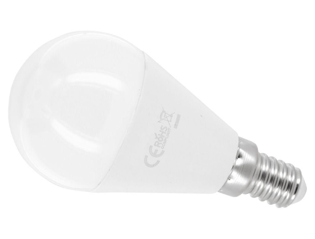 LED Birne G45 E14 8W - kaltweiß Produktbild 