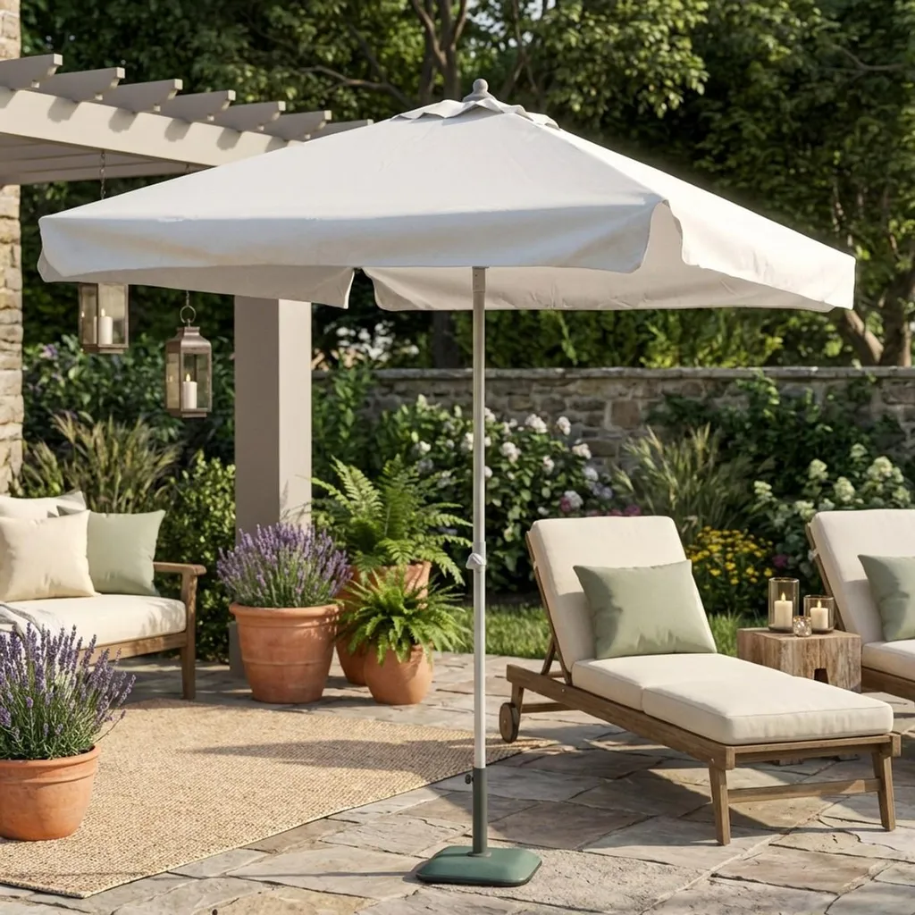 Parasol de Jardin Plutone 2x2m en Aluminium - Mât Central Carré Pro - 2