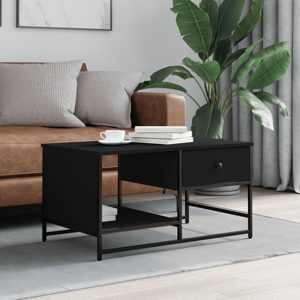Maison Exclusive - Couchtisch Schwarz 85,5x51x45 cm Holzwerkstoff