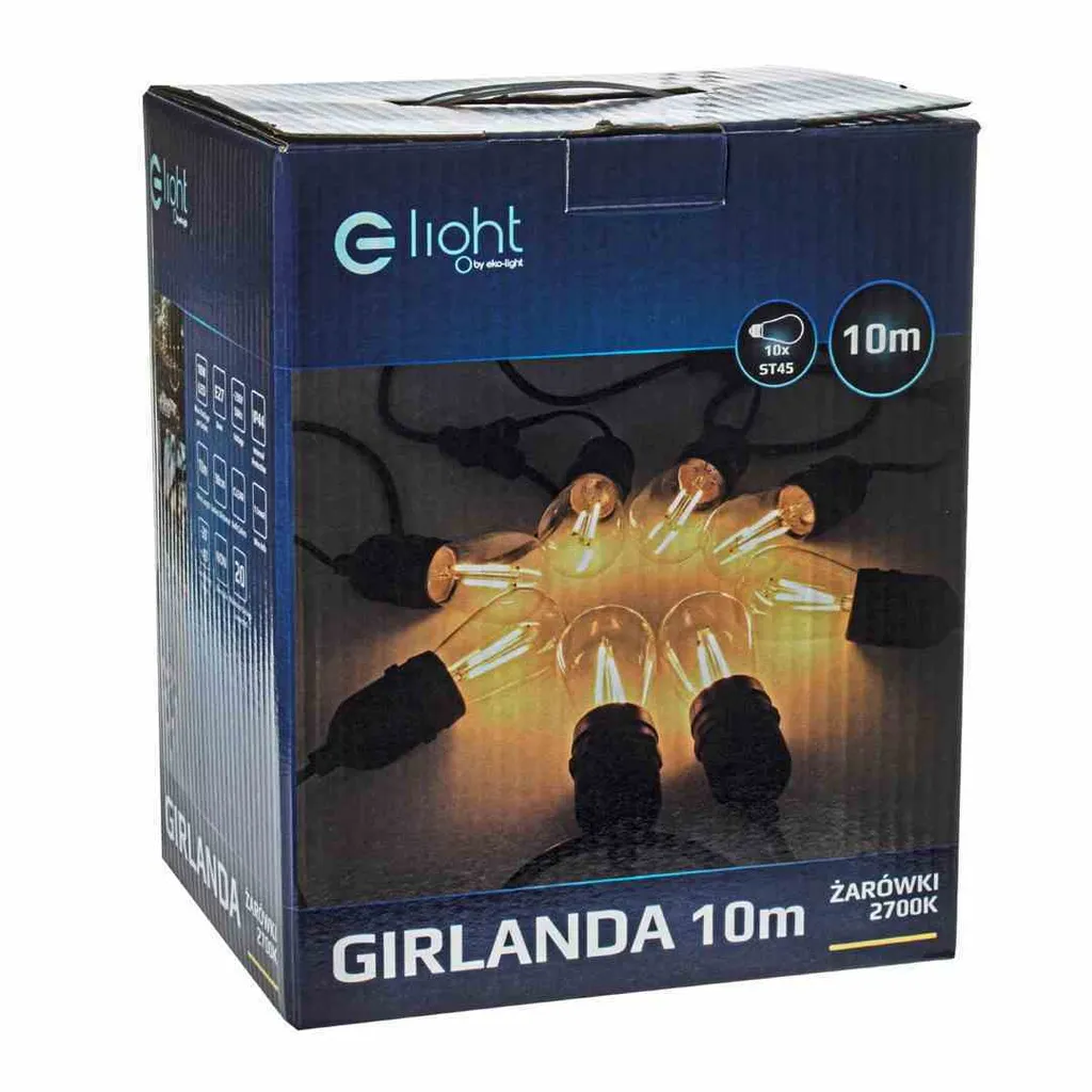 Guirlande LED étanche 10 mètres Eko-light, éclairage extérieur robuste