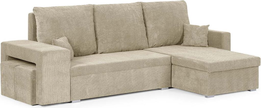 DOTEX2 Ecksofa mit Schlaffunktion - Cappuccino