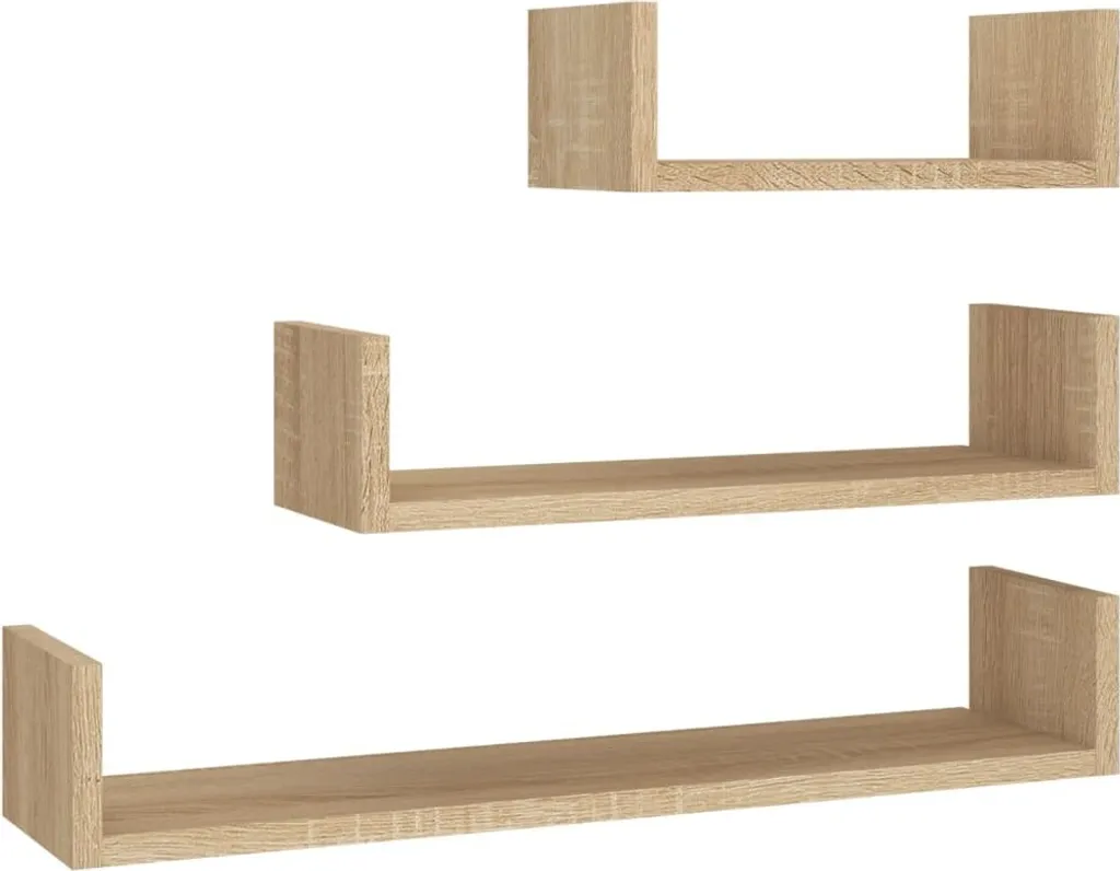 Set Mensole Parete 3 pz Quercia Sonoma: Qualità e Risparmio Casa