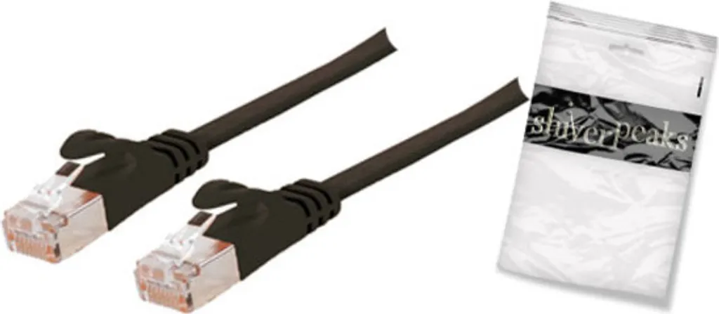 Shiverpeaks BASIC-S Cavo Rete Piatto 7,5m Cat 6A | Bianco/Nero 10Gbps - 2