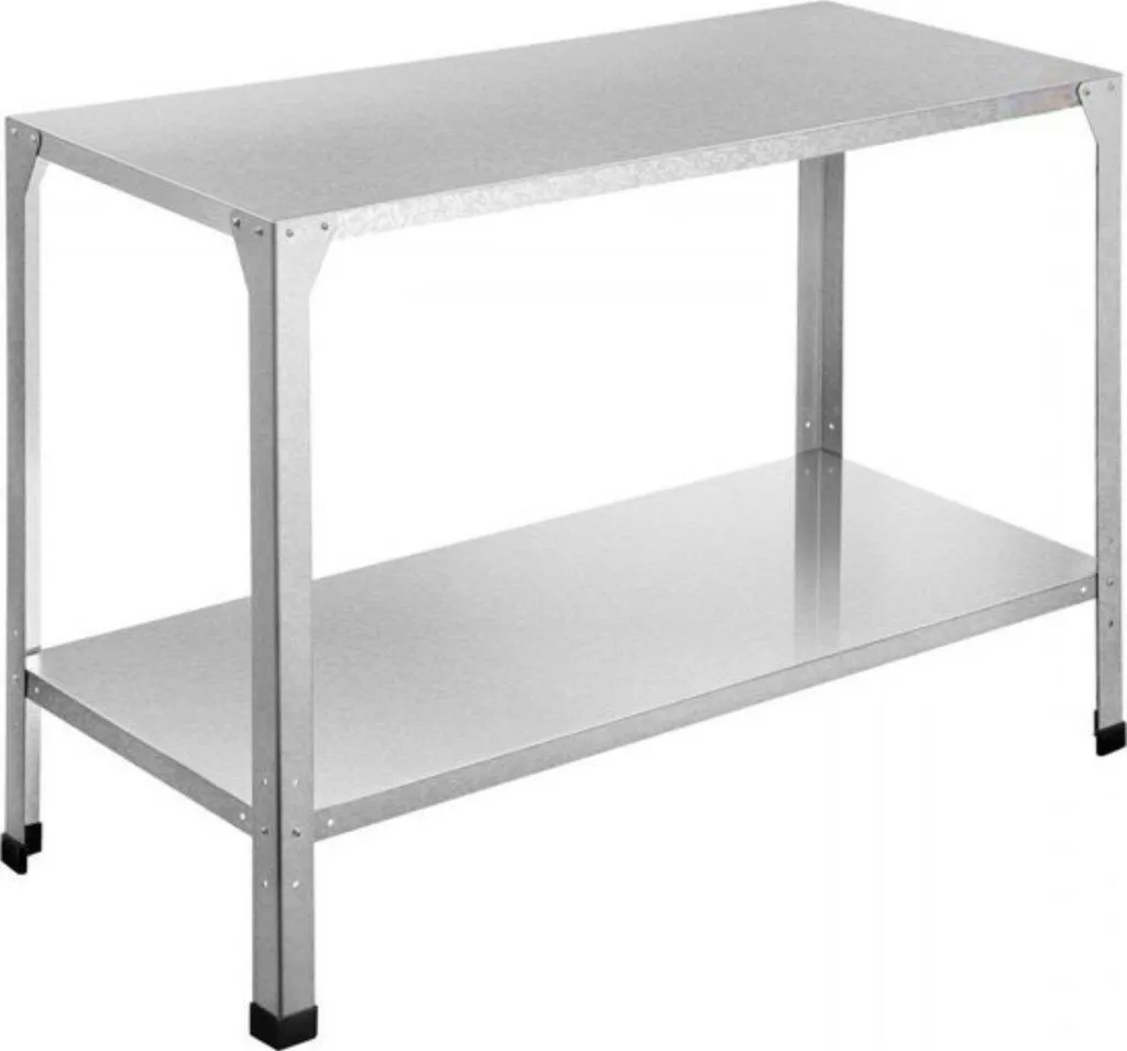 Table à plantes réglable 20kg en métal avec tôle de zinc - Modèle ZN-45