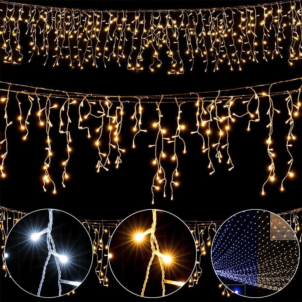 Monzana Guirlande lumineuse 200 LED 10m illumination Blanc Image du produit 