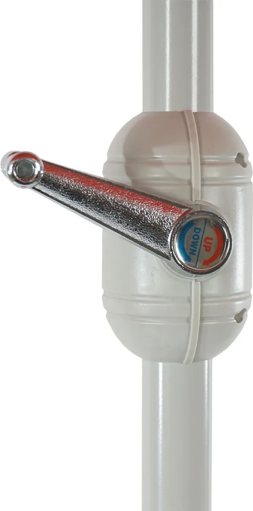 Ombrellone Parla 270cm Alluminio Crema | Parasole Balcone Robusto - 6