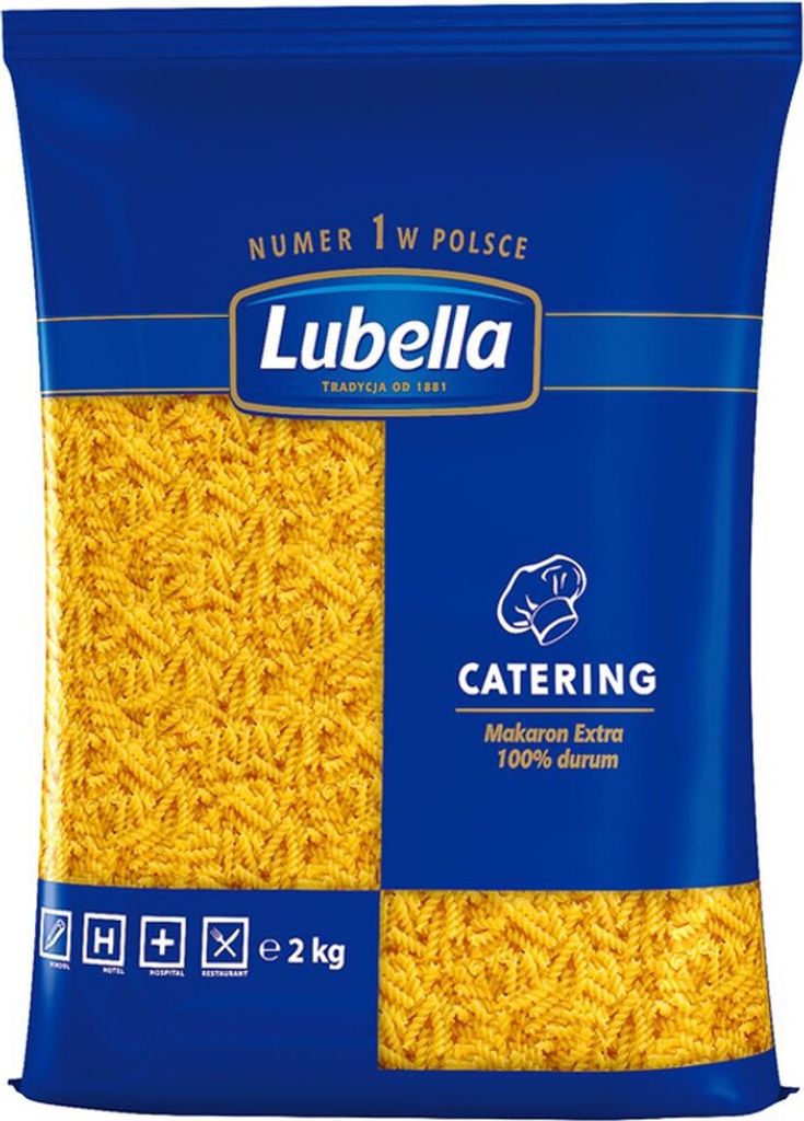 Lubella Catering Makaron Świderki 2 Kg Zdjęcie produktu 