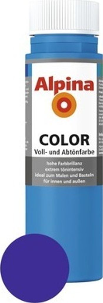 Alpina Voll- und Abtönfarbe Royal Blue 250 ml Produktbild 