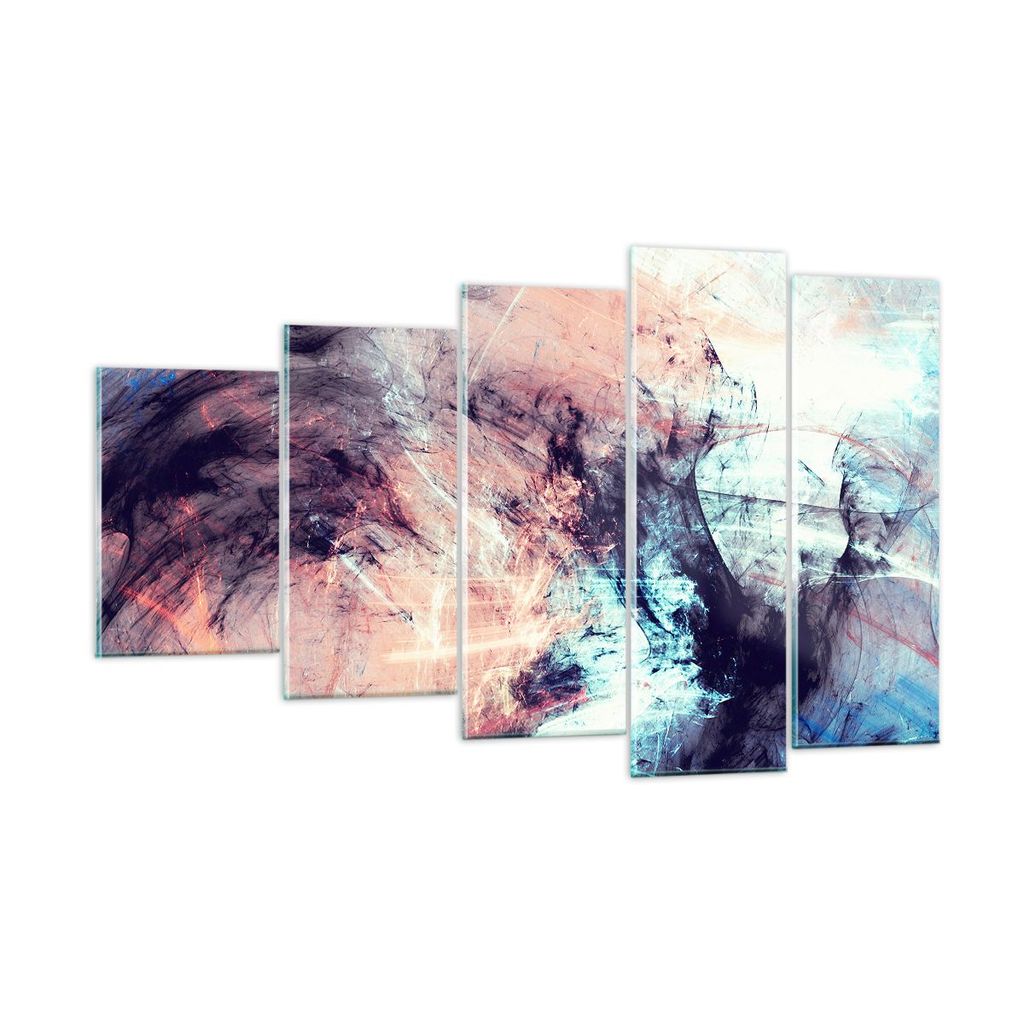 Bilder auf glas - Abstraktion modern - 100x60cm - Glasbilder - Wandbilder - Kunstdruck - zum Aufhängen bereit - Wanddekoration aus Glas - Glas Bil...