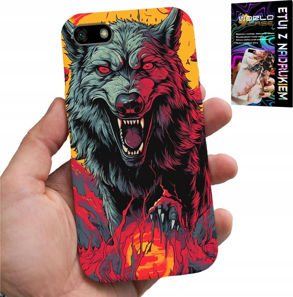 Gehäuse Für Huawei Y5 2018 - Wolf Wattle Super Designs Case + Glass