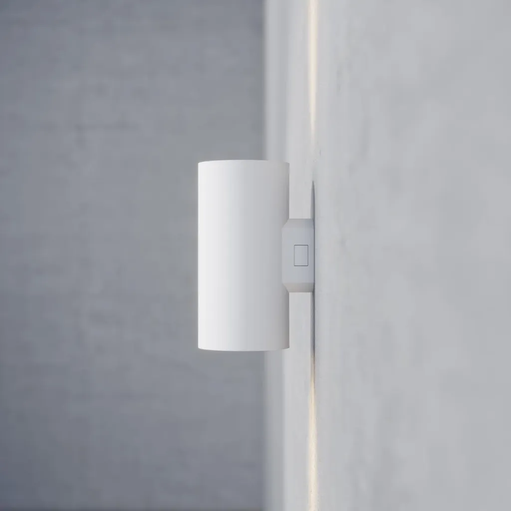 SUNSET Applique Murale LED Extérieure 16W Switch IP65 Blanc Mat R16