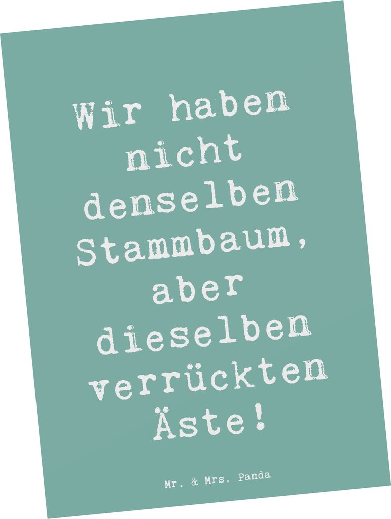Mr. & Mrs. Panda bildkarte Spruch Adoptivkind Verrückte Äste - Meeresbrise - Geschenk, Liebe, Familienbande, Kunstkarten, Ansichtskarten, gemeins...