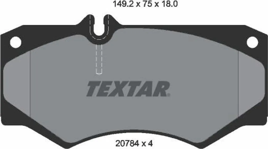 Plaquettes de frein Textar 2078401 pour T1 et Classe G OE 291698151