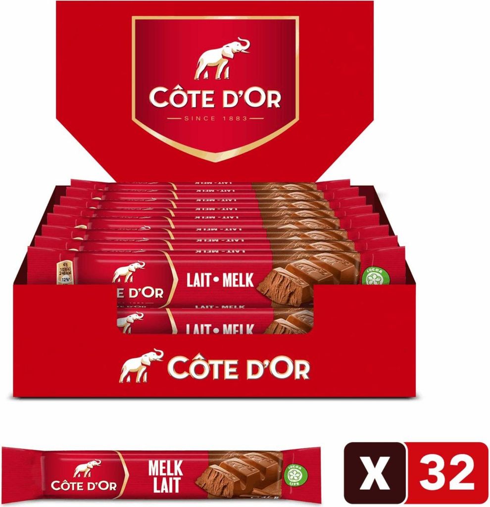 Cote d'Or Milchriegel (32x 47gr) Produktbild 