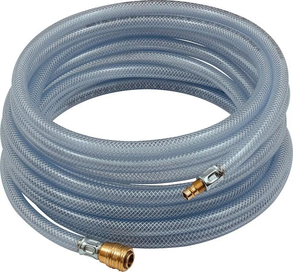 Tubo PVC Aria Compressa 9mm 10m Innesto Rapido per Verniciatura