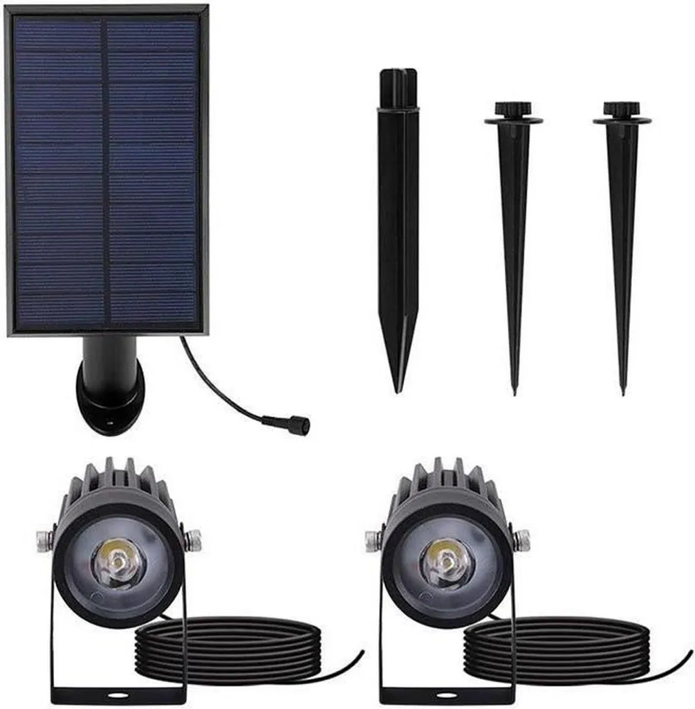 Lampe solaire grise Lumisky pour éclairage extérieur design et chic