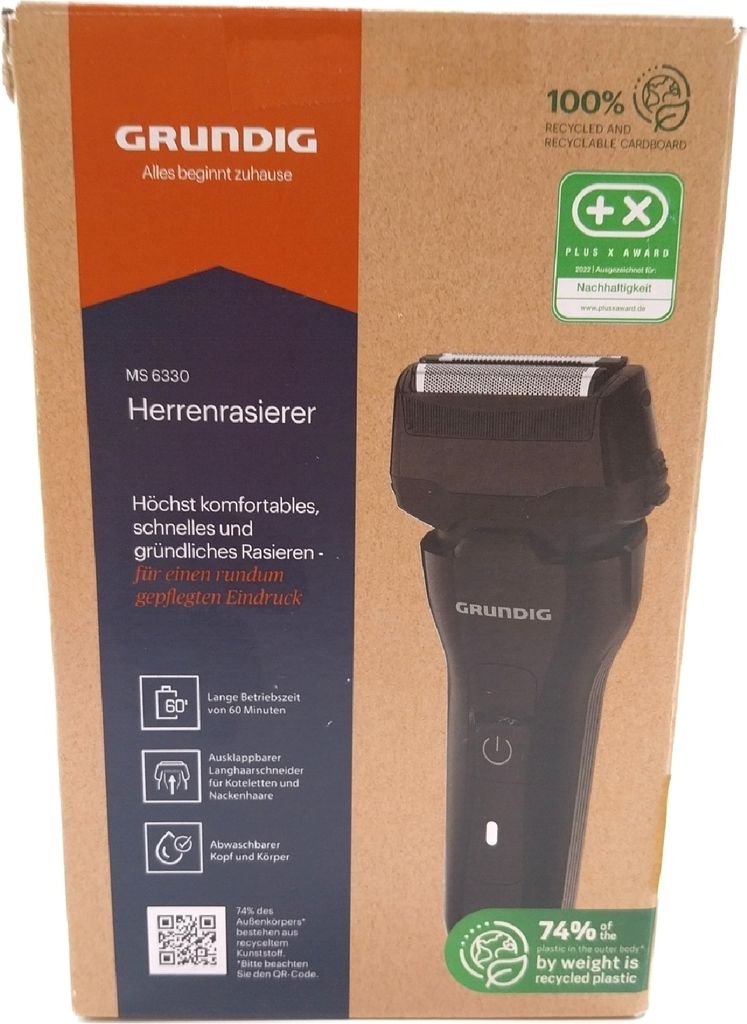 GRUNDIG MS 6330 Golarka męska Czas pracy 60 min Rozkładana Zdjęcie produktu 12