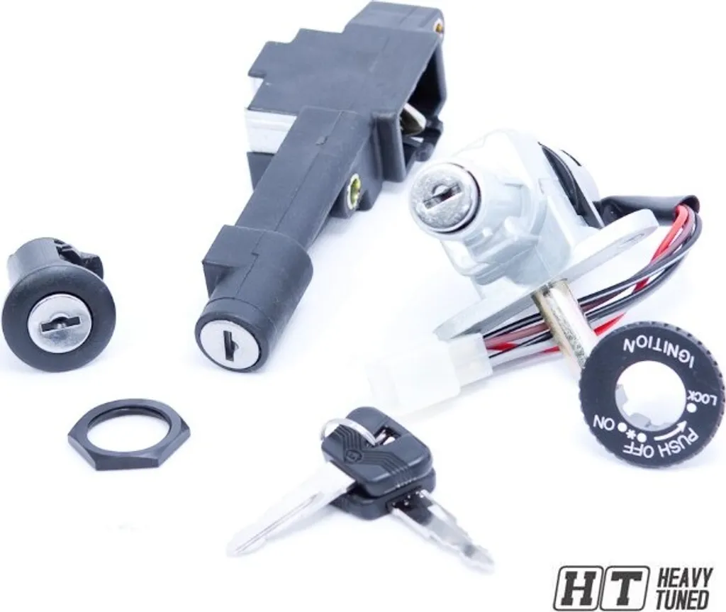 Kit serrure Malaguti F10 et Centro - Ensemble de 4 pièces de rechange
