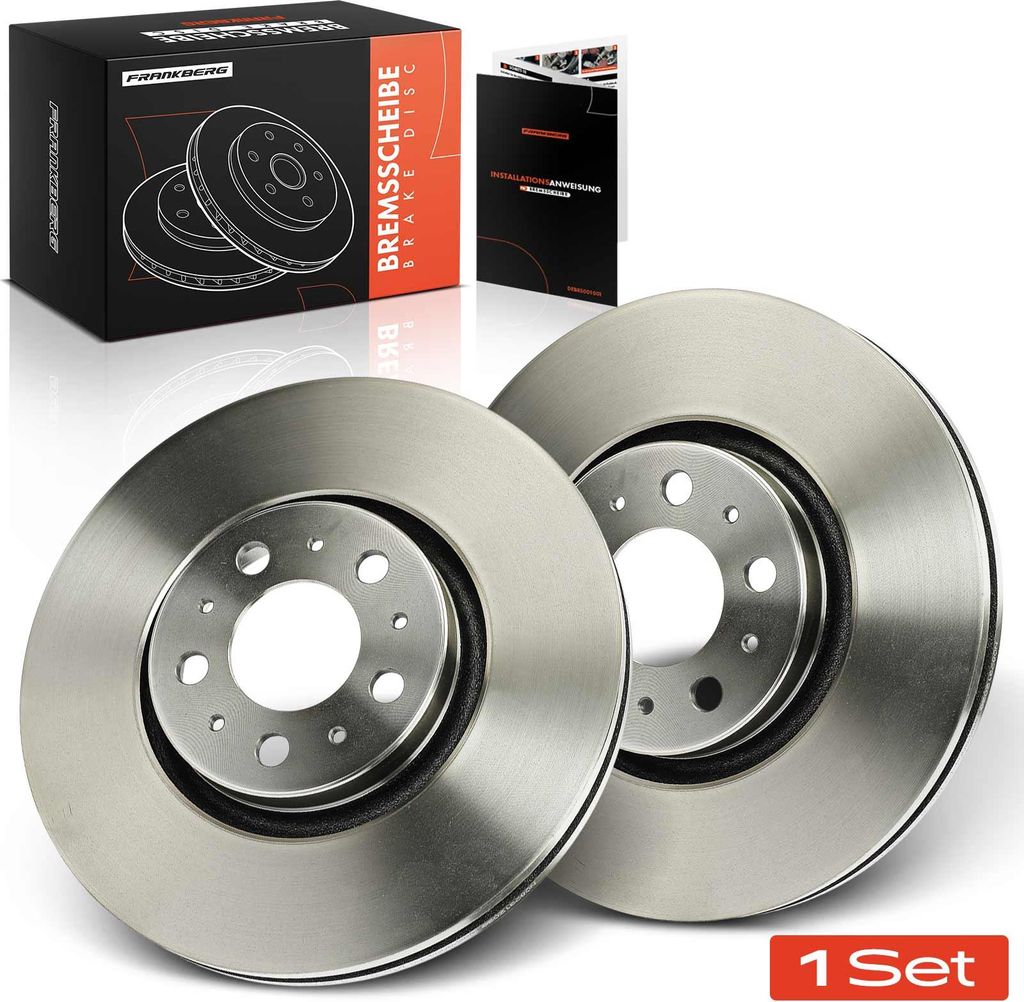 Frankberg 2x Bremsscheiben Vorderachse für Volvo S60 I V70 II XC90 2.0L 2.3L 1999-2014