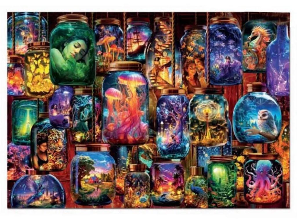 Educa Dreams In A Jar Puzzle 2000 Stücke Mehrfarbig Kinder Mehrfarbig One Size