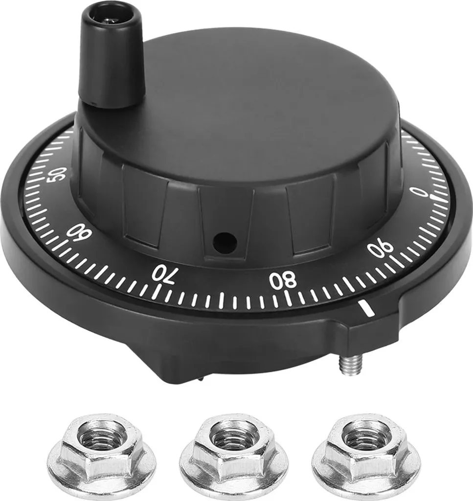 Éliminez les imprécisions CNC avec cette Manivelle 80 mm 100 Impulsions