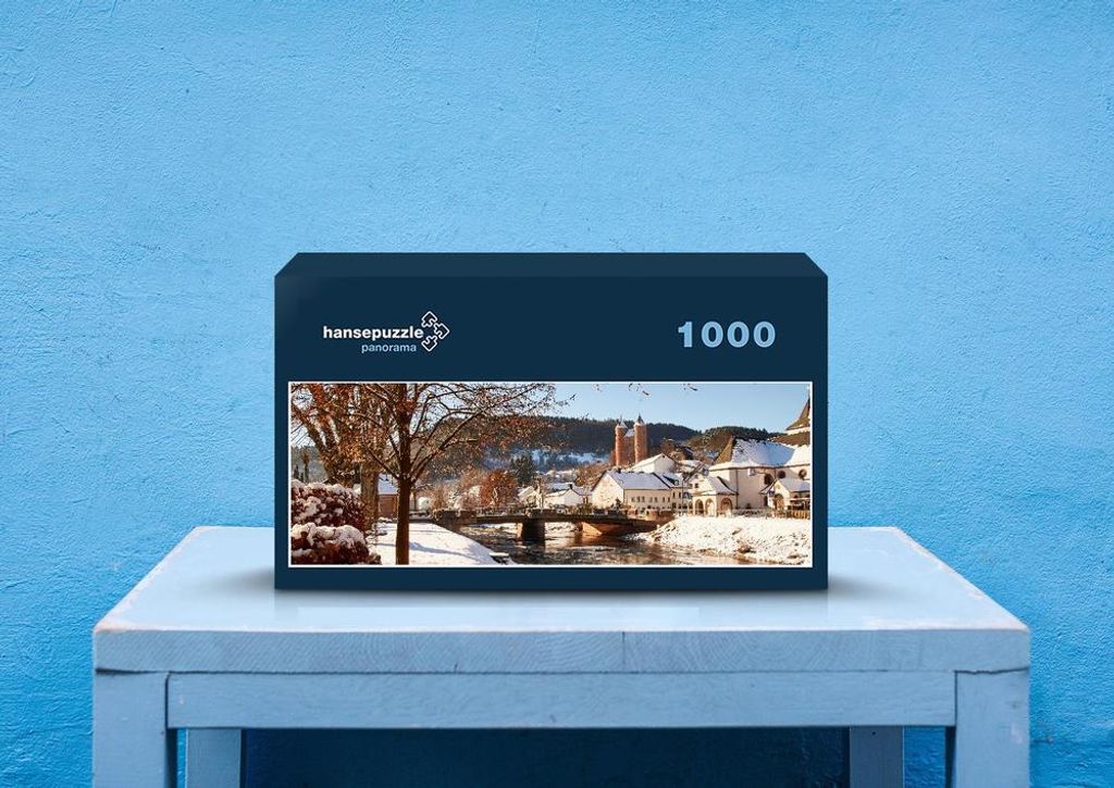 hansepuzzle 51031 - Winter Puzzle, 1050 Teile, Hintergründe, 60,0 x 46,0cm mit hochwertiger Aufbewahrung, Kartonbox und wiederverschließbarem Beutel