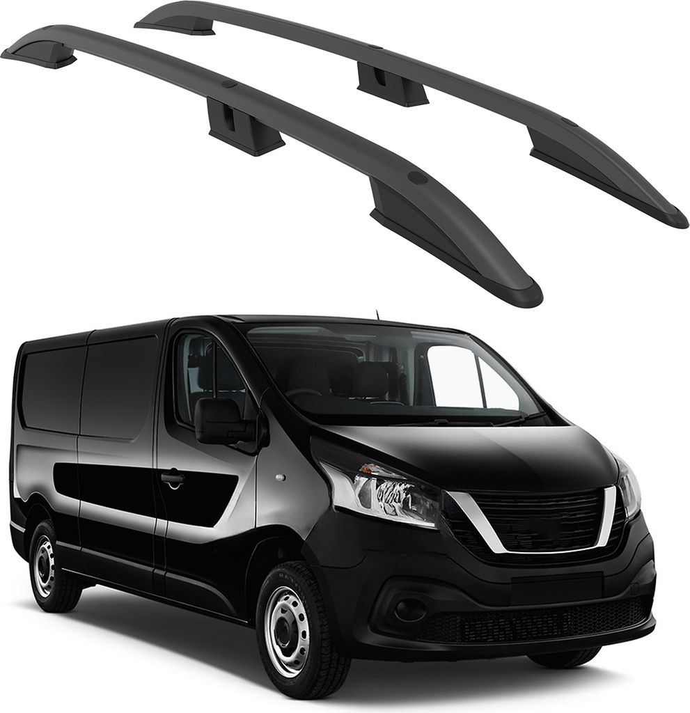 TURTLE DACHRELİNG CROWN NISSAN NV300 X82 2016 2017 2018 2019 2020 2021 2022 2023 2024 (SWB) , Schwarz