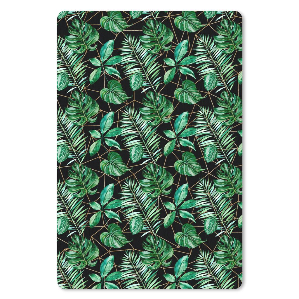 MuchoWow Mauspad Mousepad Vintage - Pflanzen - Muster 18x27 cm - Mousepads - Maus Mat - Pad - Mausunterlage