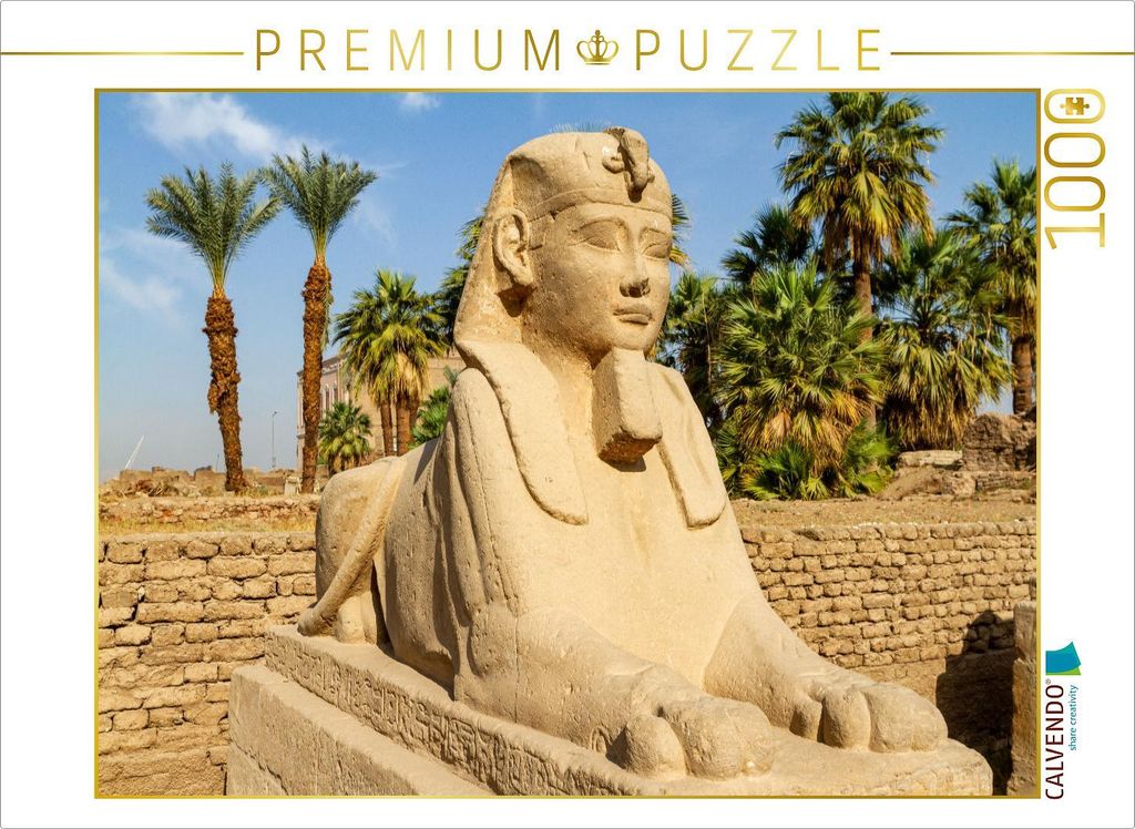 CALVENDO Puzzle Sphinx von Luxor | 1000 Teile Lege-Größe Produktbild 
