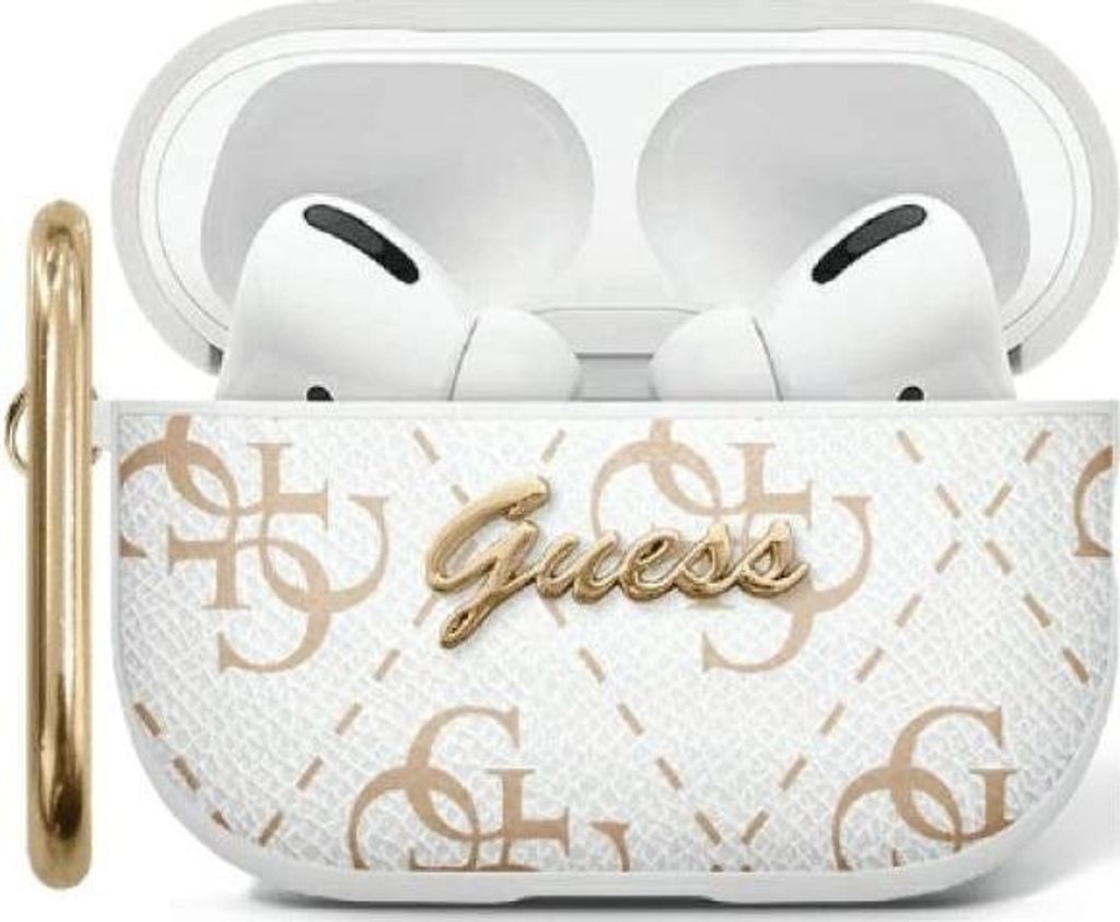 Guess GUA3PG4GPH AirPods 3 cover weiß 4G Hook Schutzhülle