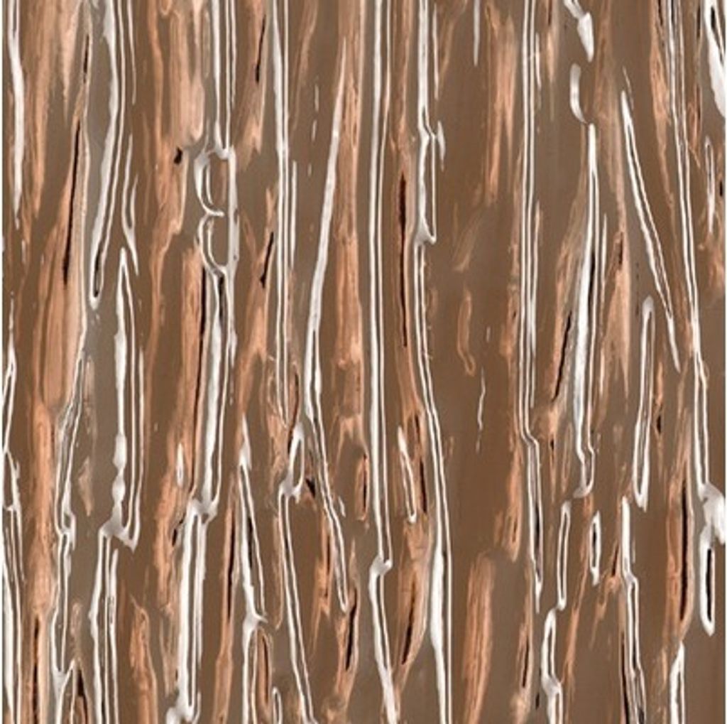 Polystyrolplatte Baumrinde-grob bronze 1000 x 500 x 5 mm