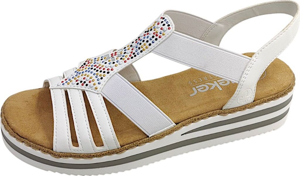 Rieker Riemchensandalette Weiß