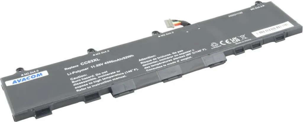 Batterie 4500mAh 11.55V pour HP EliteBook 850 G7 G8 Lithium-Polymère 52Wh