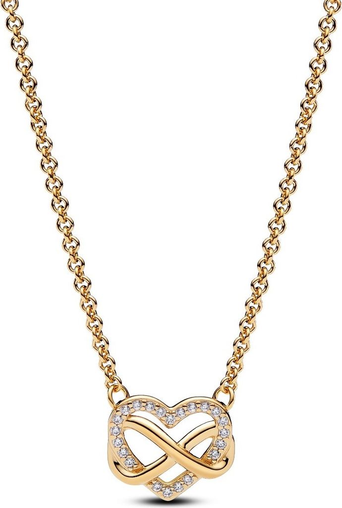 Halskette Sparkling Inifinity Heart für Damen von PANDORA Produktbild 
